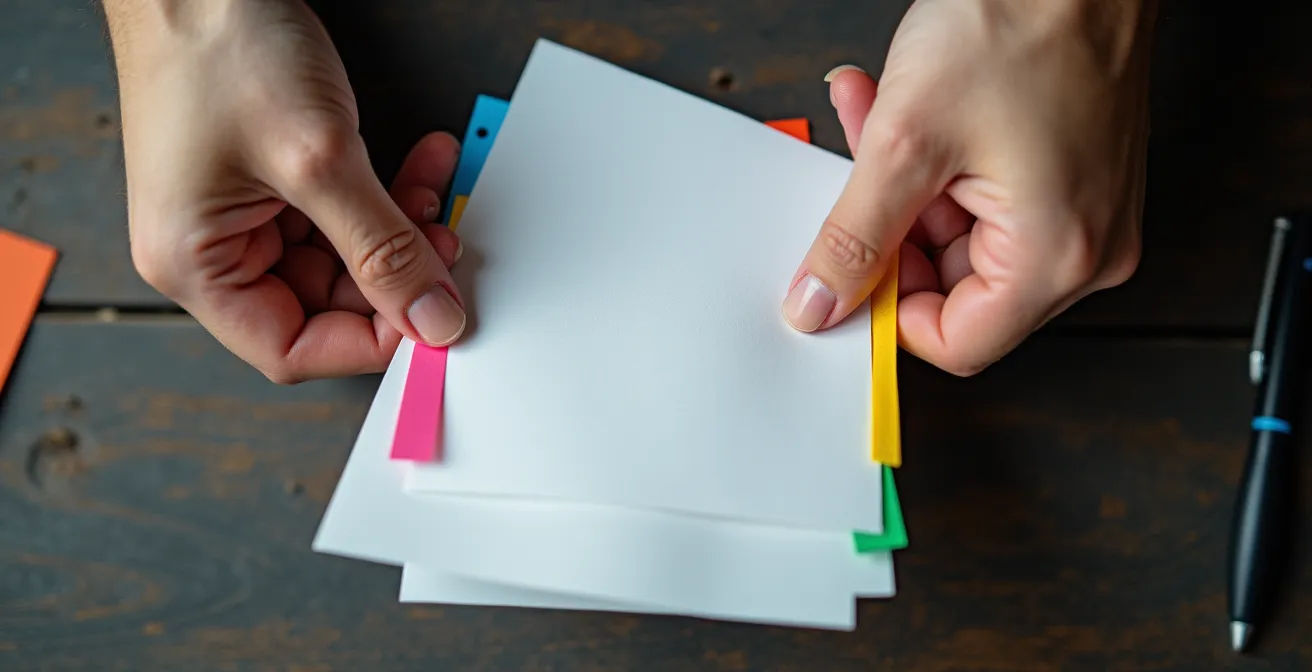 Organisation méthodique de documents juridiques pour constituer un dossier de défense