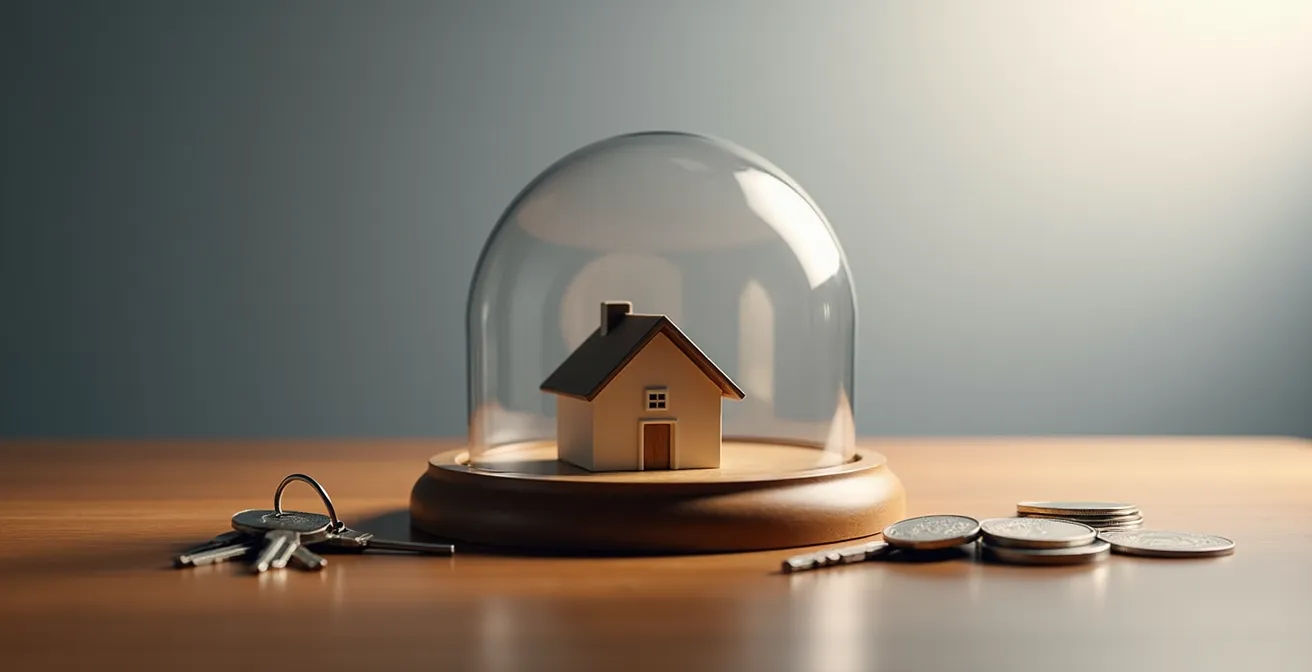 Schéma conceptuel de protection patrimoniale avec fiducie pour enfant handicapé